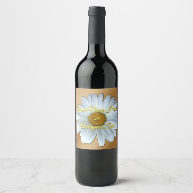 Étiquettes de bouteille de marguerite personnalisé (Devant)
