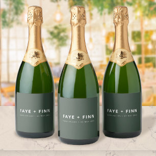 Étiquettes de bouteille de mariage Étiquette de