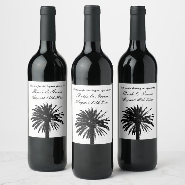 Étiquettes de bouteille de vin exotique pour maria (Bouteilles)