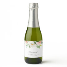 Étiquettes de bouteille de vin mousseux mini Roman