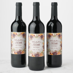 Étiquettes de bouteille de vin personnalisées pour