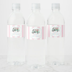 Étiquettes de bouteille d'eau d'anniversaire de cr