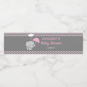 Étiquettes de bouteille d'eau de baby shower de