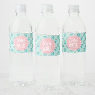 étiquettes de bouteille d'eau de fête d'anniversai