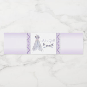 Étiquettes de bouteille d'eau pour Baby Shower Lav