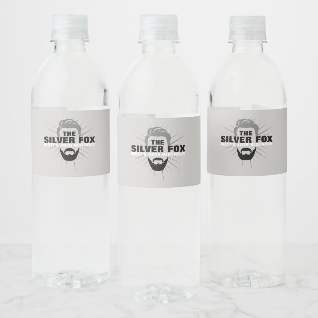 Étiquettes de bouteille d'eau pour fêtes d'anniver (Bouteilles)