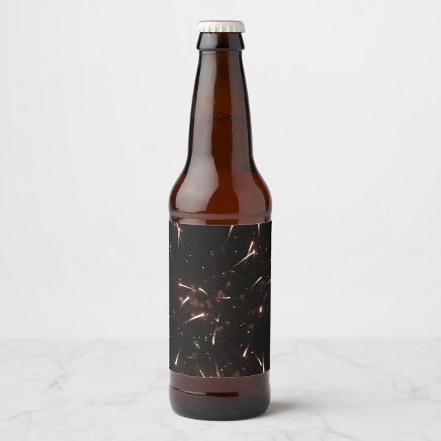 Étiquettes de bouteille Fireworks (Devant)