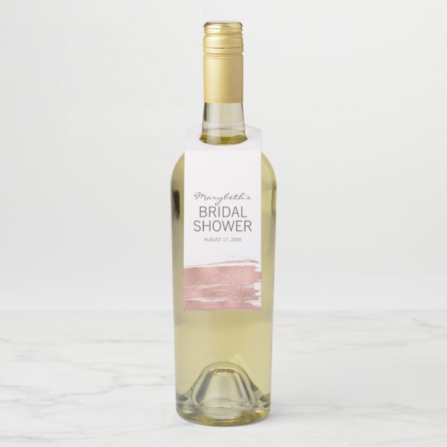 Étiquettes de bouteille pour Baby Shower de mariag (Sur bouteille)