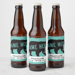 Étiquettes de bouteilles de bière personnalisés