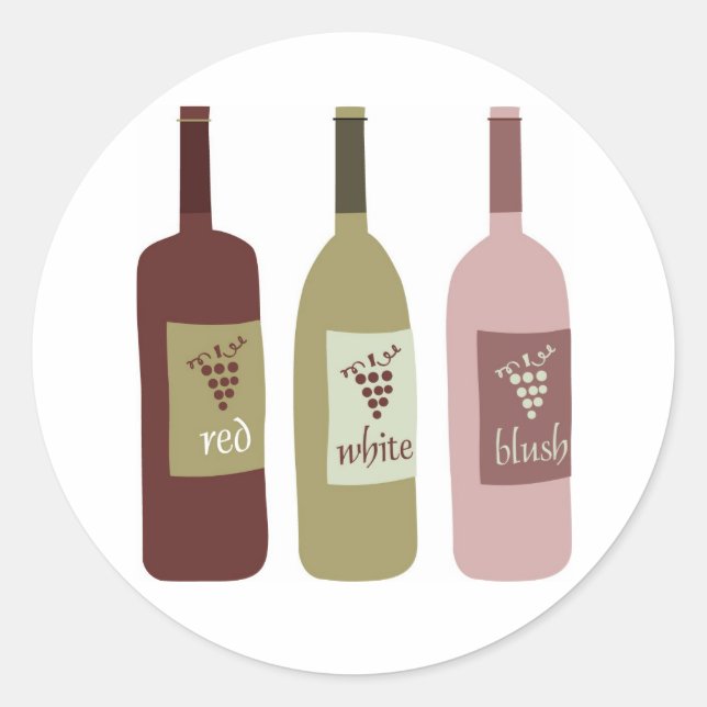 Étiquettes de bouteilles de vin (Devant)