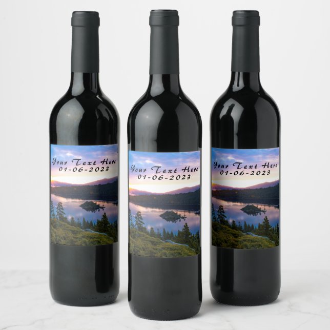 Étiquettes de bouteilles de vin personnalisées (Bouteilles)