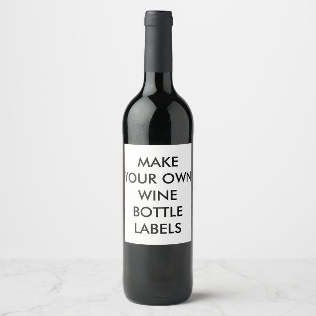 Étiquettes de bouteilles de vin personnalisées (6) (Devant)
