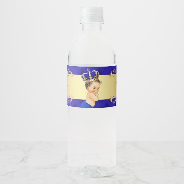 Étiquettes de bouteilles d'eau, baby shower de Yas (Devant)