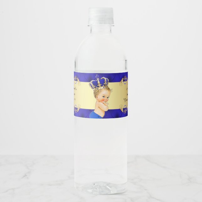 Étiquettes de bouteilles d'eau, baby shower de Yas (Devant)