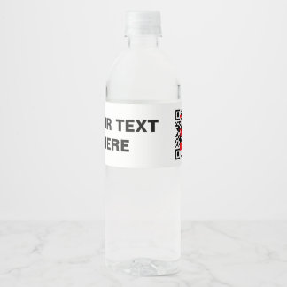 Étiquettes de bouteilles d'eau personnalisables (E