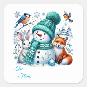 Étiquettes de cadeau autocollantes de Noël
