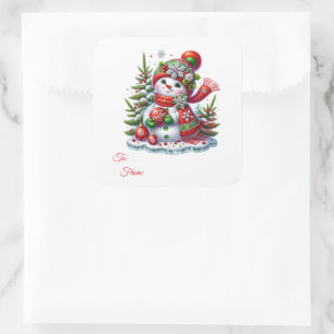 Étiquettes de cadeau autocollantes de Noël