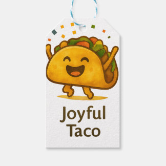 Étiquettes de Cadeau d'Anniversaire Cute Taco Fies