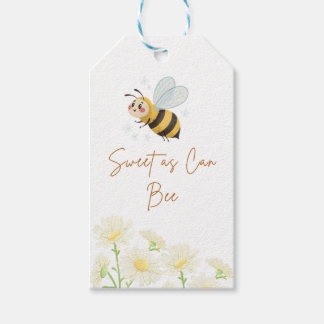 Étiquettes de cadeau d'anniversaire d'abeille