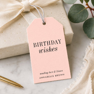 Étiquettes de cadeau d'anniversaire Étiquettes p