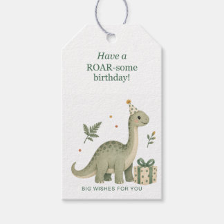 Étiquettes de cadeau d'anniversaire ROAR-some de d
