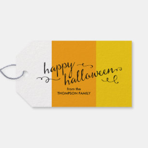 Étiquettes de cadeau de Halloween de bonbons au