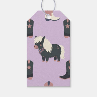Étiquettes de cadeau de licou Western Cowgirl