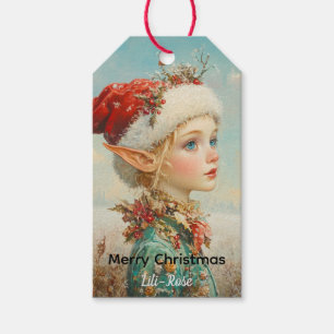 Étiquettes de cadeau de lutin personnalisées   Noë