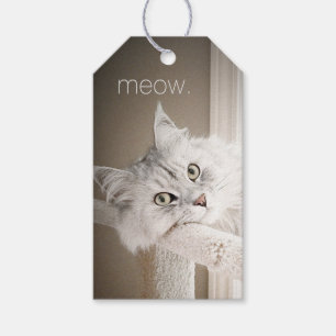 Étiquettes de cadeau de Meow