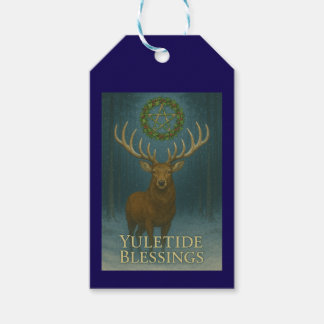 Étiquettes de cadeau de Noël Cerf Bénédictions de