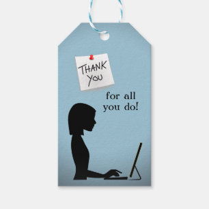 Étiquettes de cadeau du jour du professionnel