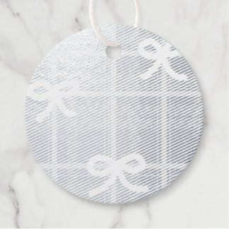 Étiquettes de cadeau en feuille d'argent par 12