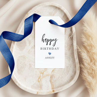 Étiquettes de cadeau Joyeux Anniversaire de couleu