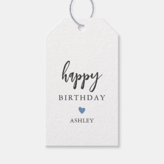 Étiquettes de cadeau Joyeux Anniversaire de couleu
