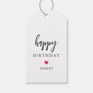 Étiquettes de cadeau Joyeux Anniversaire de toutes