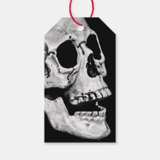 Étiquettes de cadeau personnalisées CRÂNE NOIR ET