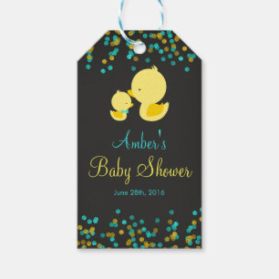 Étiquettes de cadeau pour Baby Shower Canard en Ca