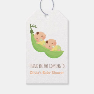 Étiquettes de cadeau pour jumeaux pour Baby Shower