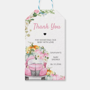 Étiquettes de cadeaux de Baby Shower Bébé Fille Ci