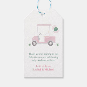 Étiquettes de cadeaux de baby shower pour fille av