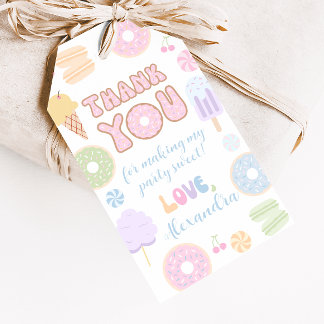 Étiquettes de cadeaux de fête d'anniversaire Paste