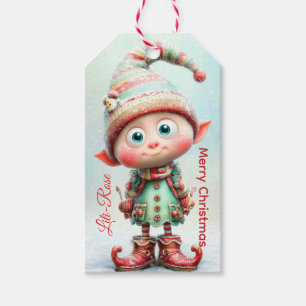 Étiquettes de cadeaux de lutin personnalisées No