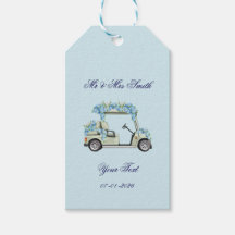Étiquettes de cadeaux de mariage pour chariot de g