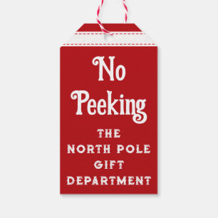 Étiquettes de cadeaux de Noël du Pôle Nord 'Ne Reg