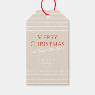 Étiquettes de cadeaux de Noël modernes