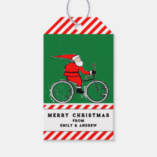 Étiquettes de cadeaux de Noël pour le cyclisme