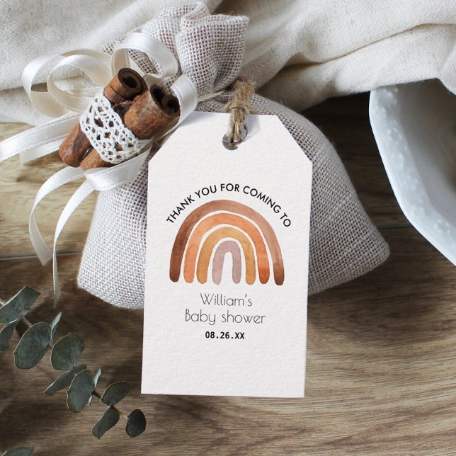 Étiquettes de cadeaux de remerciement Bohème Arc-e (Créateur téléchargé)