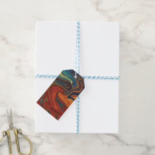 étiquettes de cadeaux feu et glace