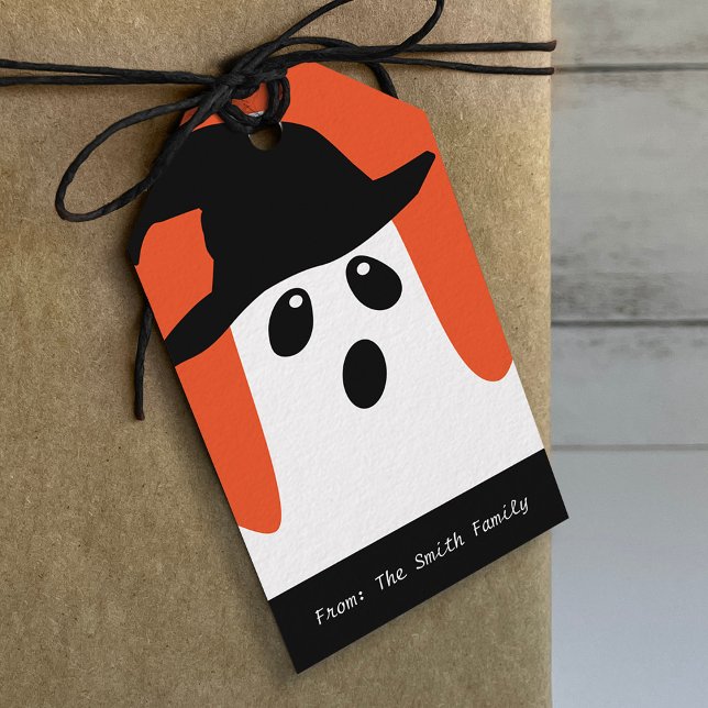 Étiquettes de cadeaux Halloween fantôme (Créateur téléchargé)