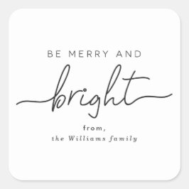Étiquettes de cadeaux Joyeuses et brillantes